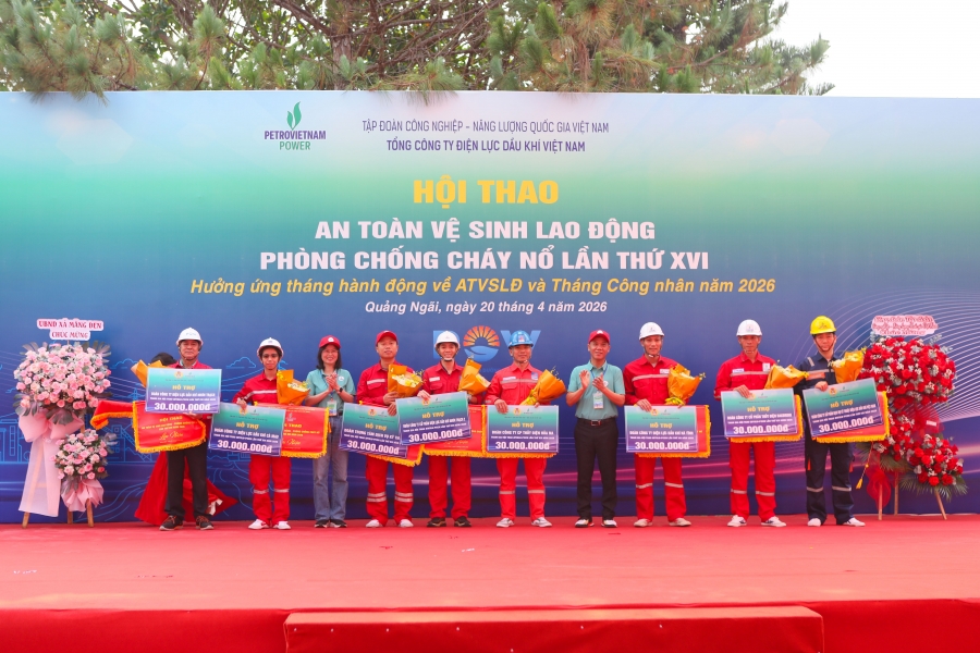 Chùm ảnh 8 đội cùng tranh tài tại Hội thao An toàn vệ sinh lao động, phòng chống cháy nổ năm 2026 của PV Power