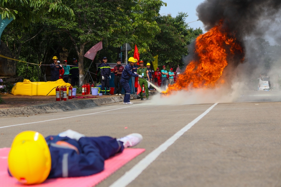 Chùm ảnh 8 đội cùng tranh tài tại Hội thao An toàn vệ sinh lao động, phòng chống cháy nổ năm 2026 của PV Power