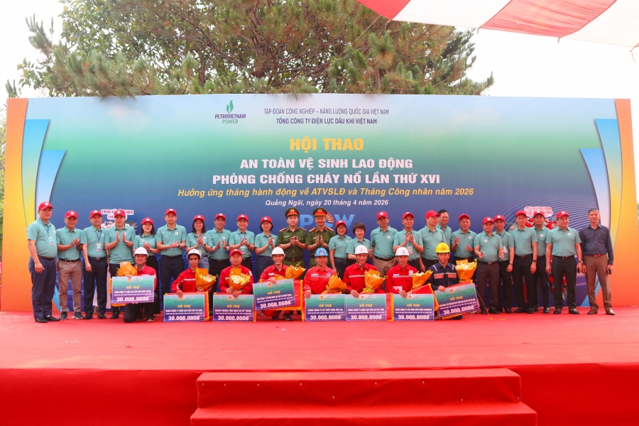 Sôi động và kịch tính tại hội thao ATVSLĐ, PCCN lần thứ XVI của PV Power